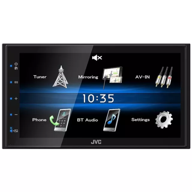 JVC KW-M25BT Court Châssis Tête Unité Android Miroir Bluetooth Auto Radio 6.8 "