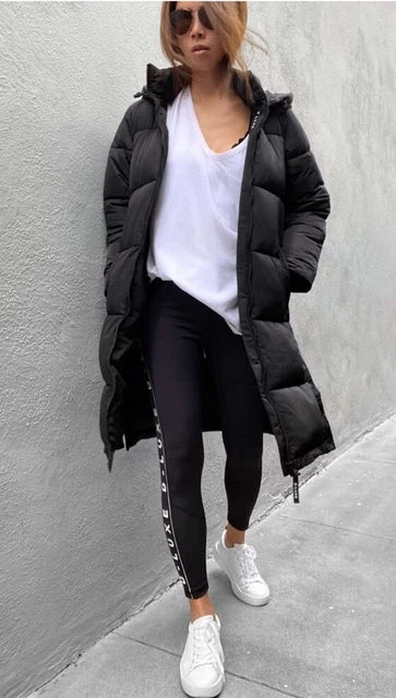 DECJUBA D LUXE Black Longline Midi Puffer Jacket Size Small BNWT RRP 189 80.00 PicClick AU