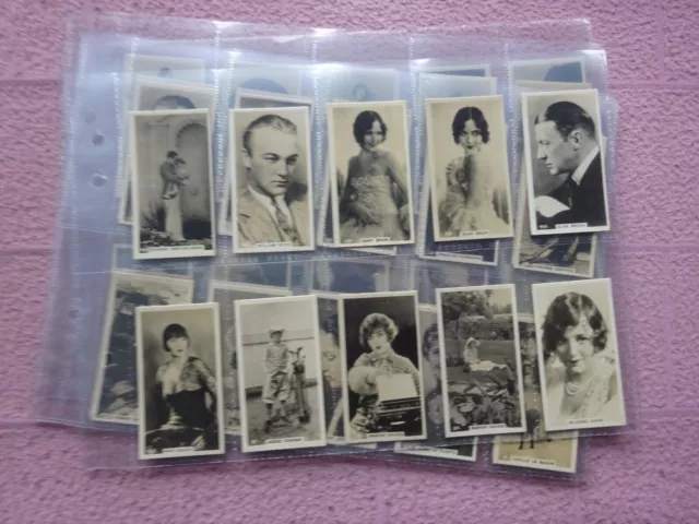 Complete Set - Bat - Cinema Stars (Anon Printed Back)  Filed  A-Z  Gd/Vg