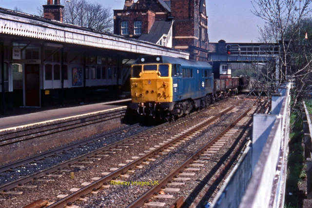 RAILWAY PHOTO 6X4 Class 31 31289 on freight train Water Orton Station ...