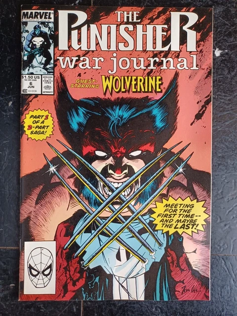 The Punisher War Journal Vol 1 #  6 May 1989 Marvel Comic Book By Carl Potts