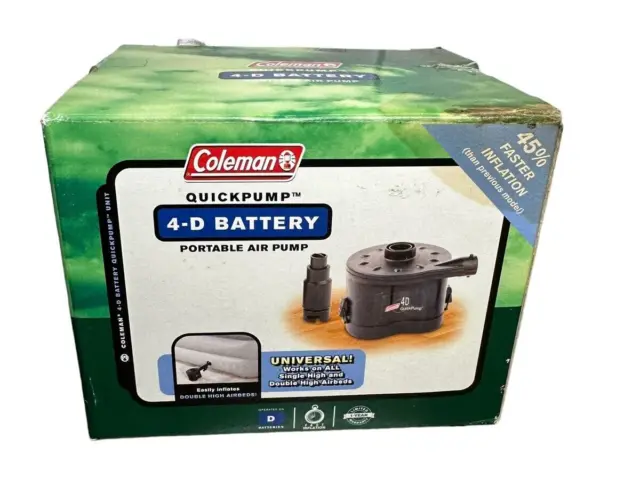 Coleman 4D Electric Battery Powered Air Bed Quick Pump New Unopened