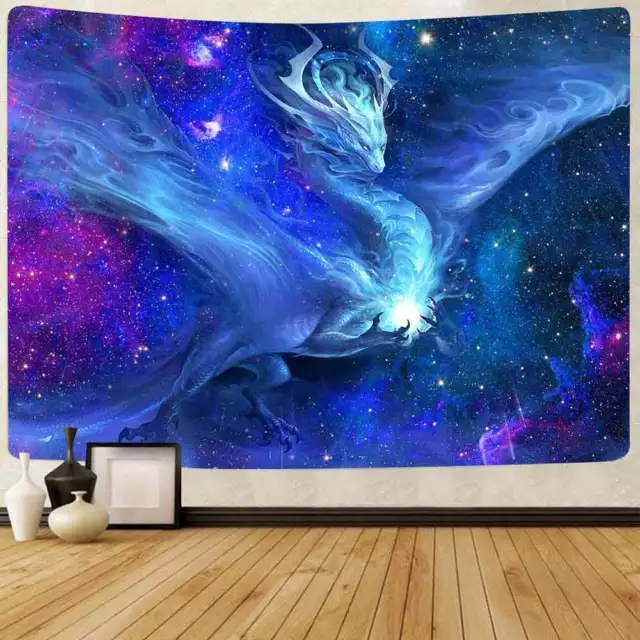 Dragon Printed Tapestry Wall Hanging