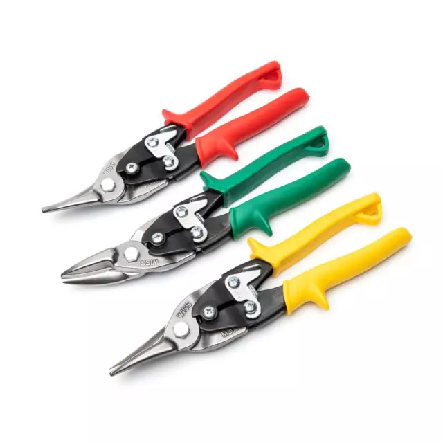 Cutting Scissor Aviation Tin Snip Metal Sheet Shear Pliers Hand Tool 3 Piece Set