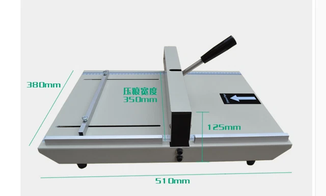A3 paper folding machine 350mm Manual Paper Marking Press A