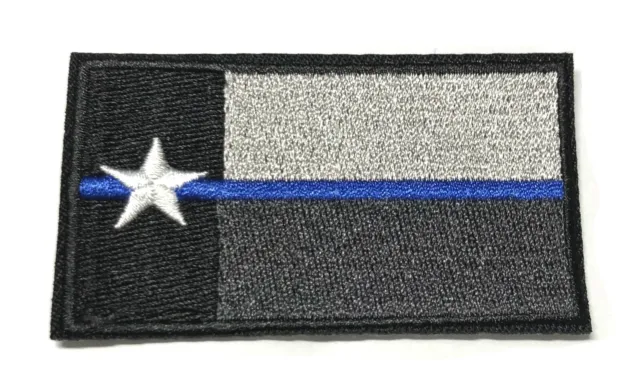 Thin Blue Line Subdued Texas State Flag Law Enforcement Police Patch