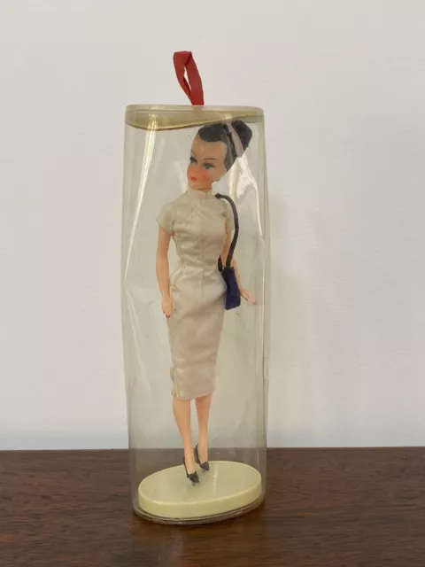 Vintage 1960'S Bild Lilli Air Hostess Clone Doll In Original Packaging 8" Nrfb