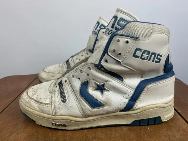 VINTAGE 80S 90S Converse Cons ERX 200 Basketball High Top Shoes Size 9 Skate $249.99 -