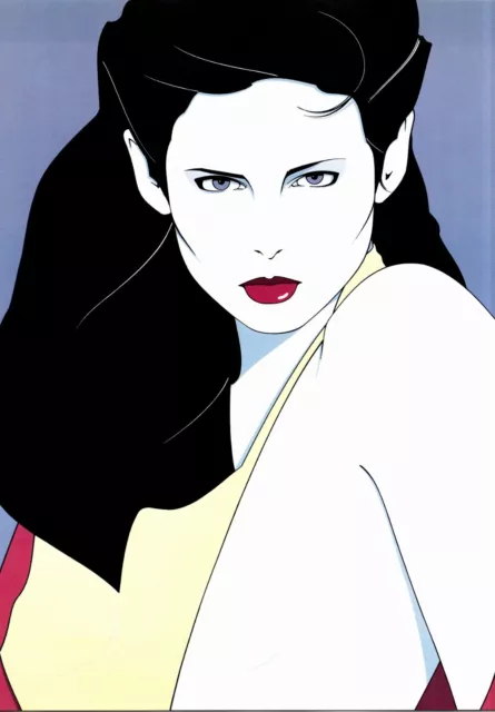 12" x 9" single print - from 1985 Patrick Nagel hardback book - Vintage p