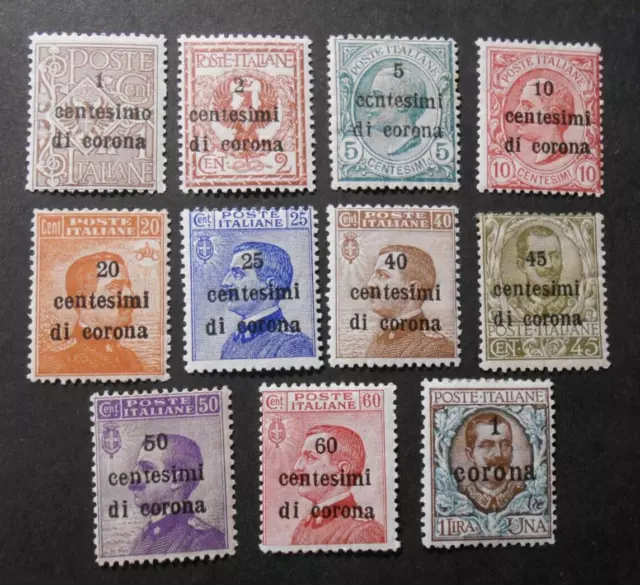 ITALY,ITALY 1919 Trento and Trieste "" Fr. d'Italia SVR' 11V. MH* Complete Set