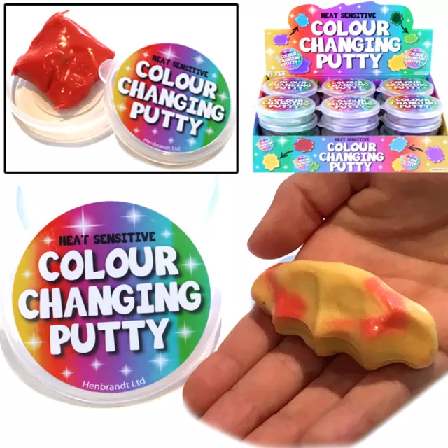 Heat Colour Change Putty Toy Boys Girls Gift Birthday Party Bag Filler