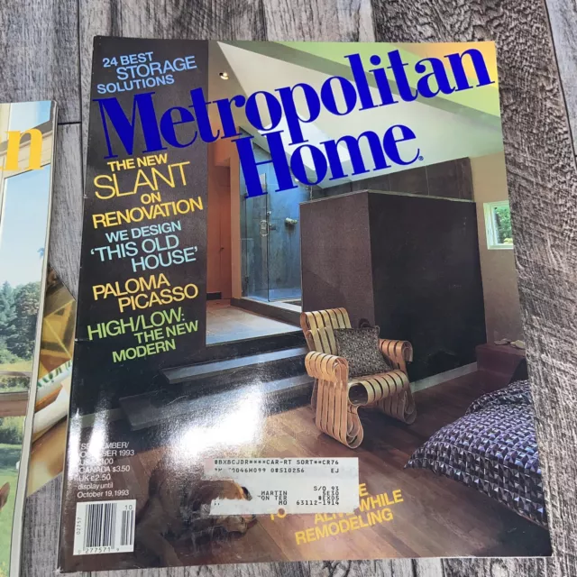 Vintage 90s Metropolitan Home Magazine Set of 3 3