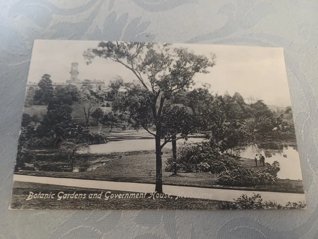 Botanic Gardens And Government House,melbourne Postcard