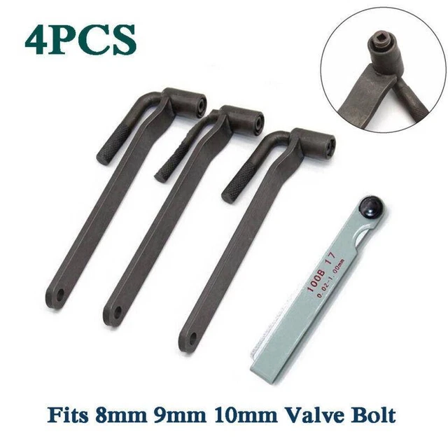 MOTORCYCLE ADJUSTMENT TOOL Valve Screw Wrench Feeler Gauge 8mm 9mm 10mm