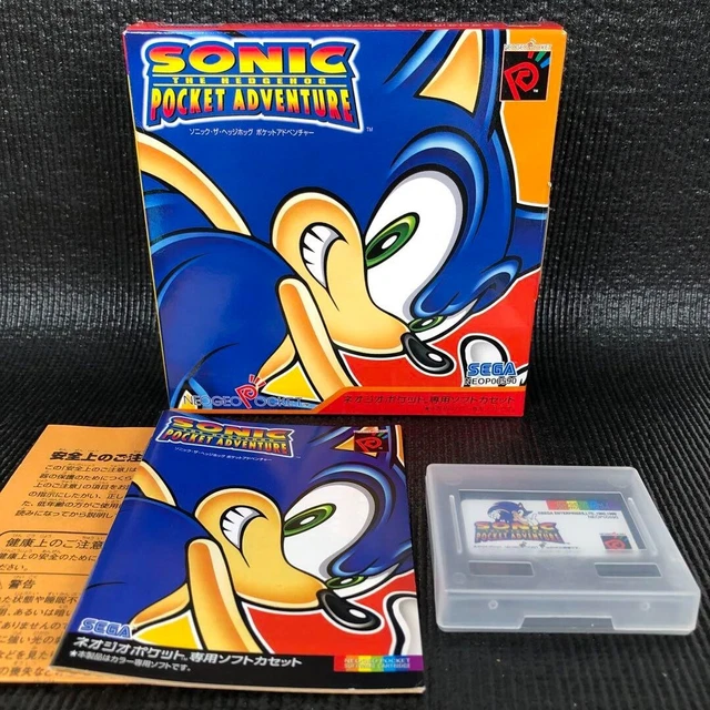 SONIC POCKET ADVENTURE Neo Geo Color Sega SNK 1999 version japonaise ...