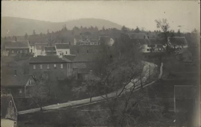 Union Maine ME General View of Homes & Road c1910 Real Photo Postcard