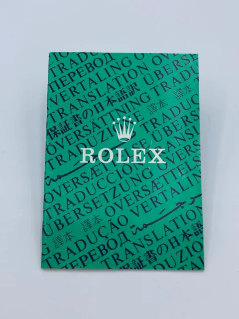 Rolex Booklet Translation Watch Translation Booklet Vintage 80 90 2000