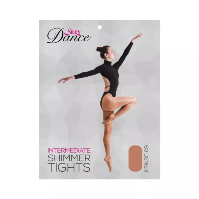 Silky Girls Ladies Shimmer Full Foot Footed Dance Ballet Tights - 60 Denier 2