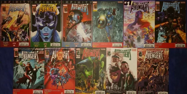 Lot Uncanny Avengers 1 2 3 4 5 6 7 8 9 10 11 Thor Panini Comics Serie Complete