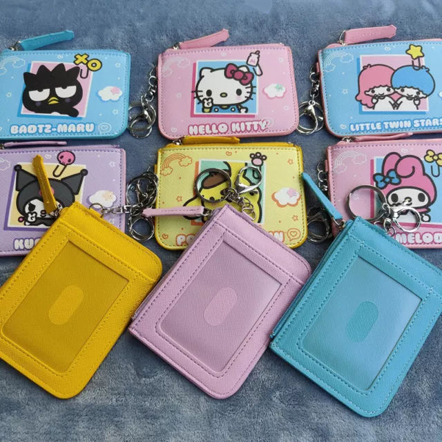 Cinnamoroll Pochacco HelloKitty Card Holder Coin Purse Keychain Backpack Pendant