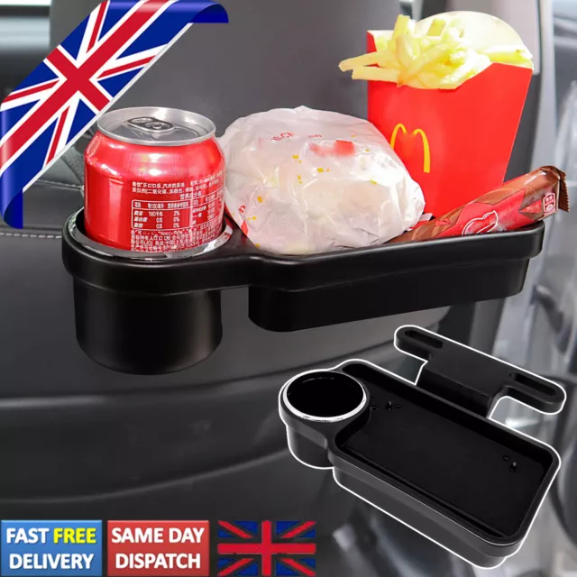 Cup Holder Phone Mount Headrest Tidy Car Back Seat Organizer Foldable Table  Tray