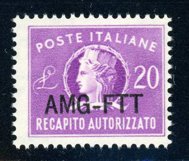 AMG-FTT Trieste MNH: Scott #EY5 20L Authorized Delivery #2 CV$14+
