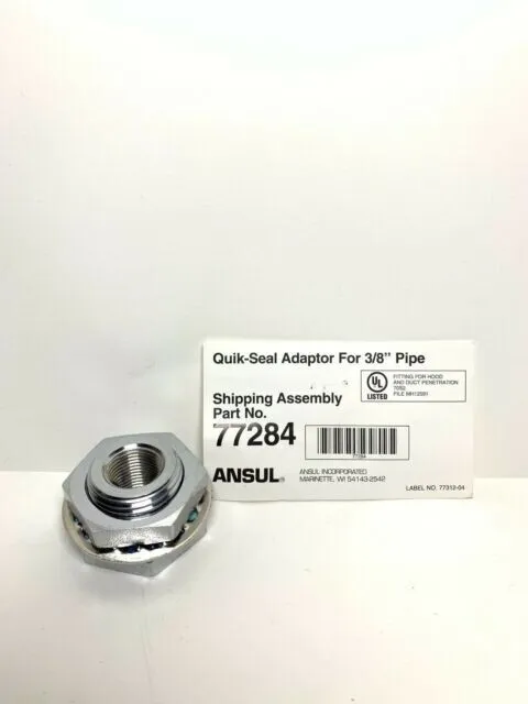 Ansul / Pyro-Chem Quick Seal Adaptor 3/8" Pipe 77284