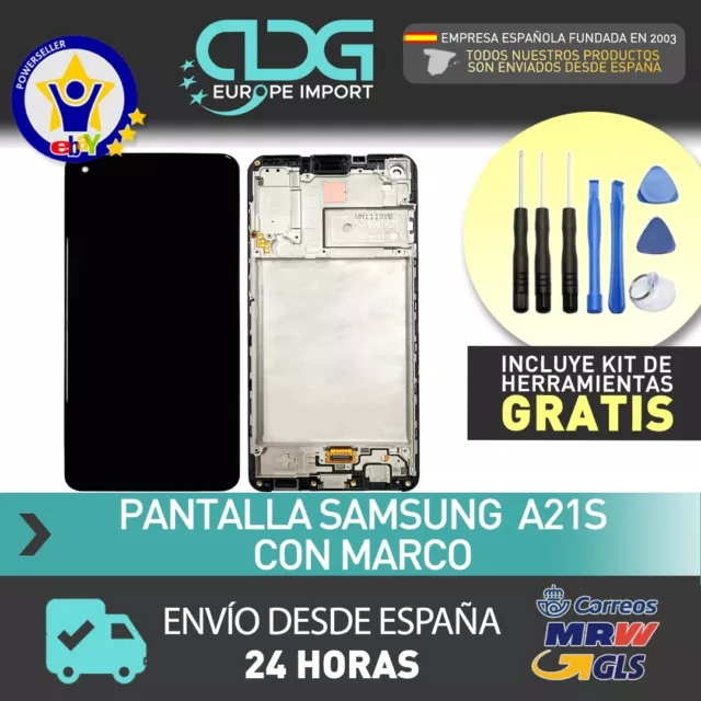 Pantalla Samsung Galaxy A21s con MARCO calidad ORIGINAL + ENVIO 24H MRW GRATIS