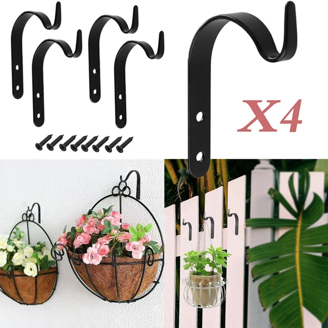 Pflanze Aufhänger Halterung Heim Garten Dekor Wand Haken 4PCS / Set Blumentopf
