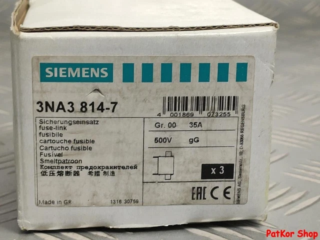Siemens 3NA3814-7 /#JPKL6708