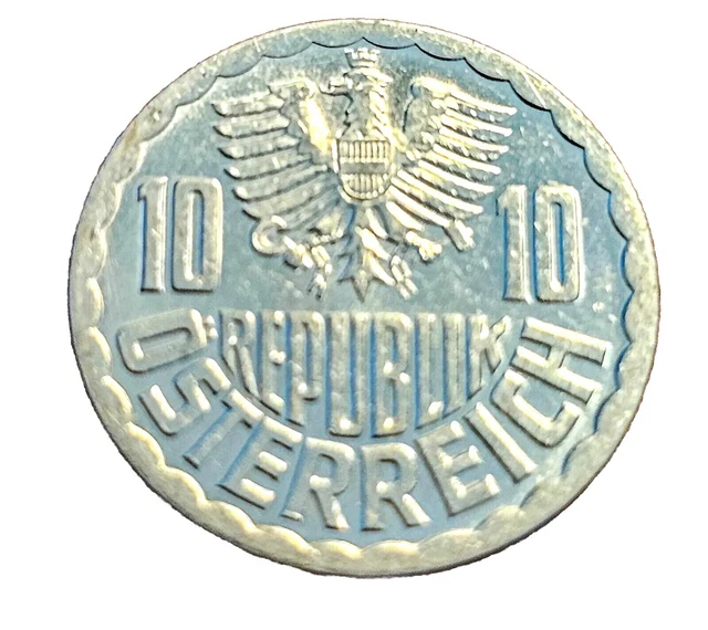 1987 Austria 10 Groschen Coin KM#2878 Ungraded 8626