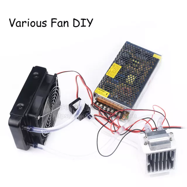 ALL 12V Thermoelectric Peltier Refrigeration Cooling System Kit Cooler Fan DIY