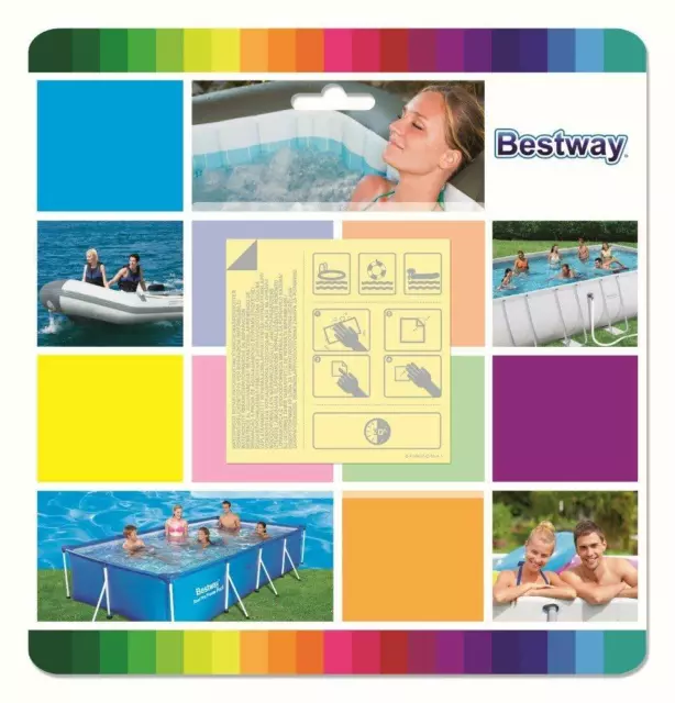 10pcs Bestway Underwater Adhesive Pool Repair Kit Lay Z Spa Swimming Pool Patch