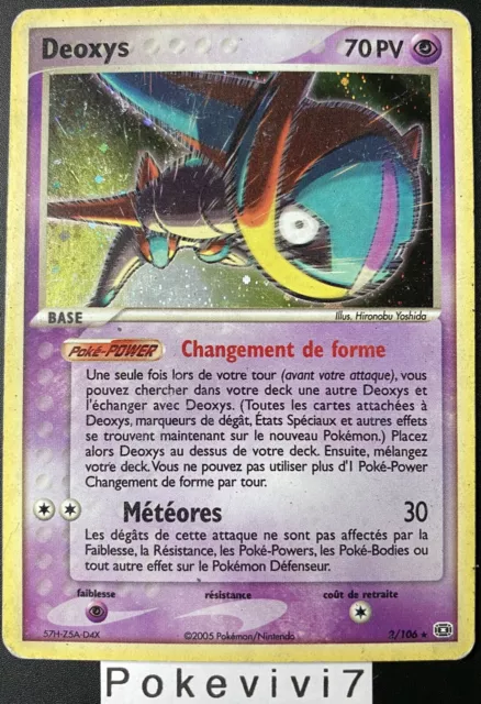 Pokemon DEOXYS 2/106 Holo Block EX Emerald Card FR