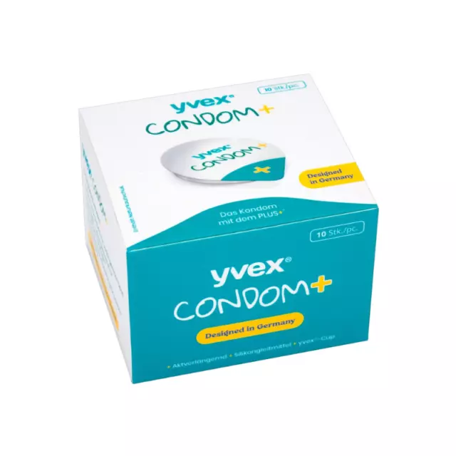 Yvex Condom + Extra Seguro Silicona Lubricados Duradero Condones Venta Caja 10