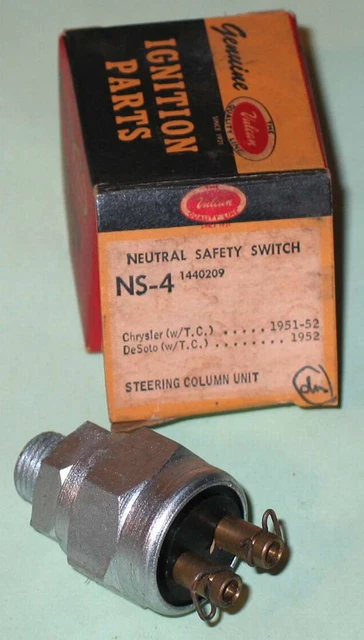 1951-1952 Imperial Chrysler DeSoto NEW neutral safety switch NS-4