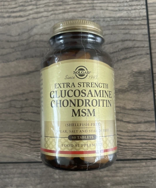 SOLGAR EXTRA STRENGTH Glucosamine Chondroitin MSM Tablets 60 Count £