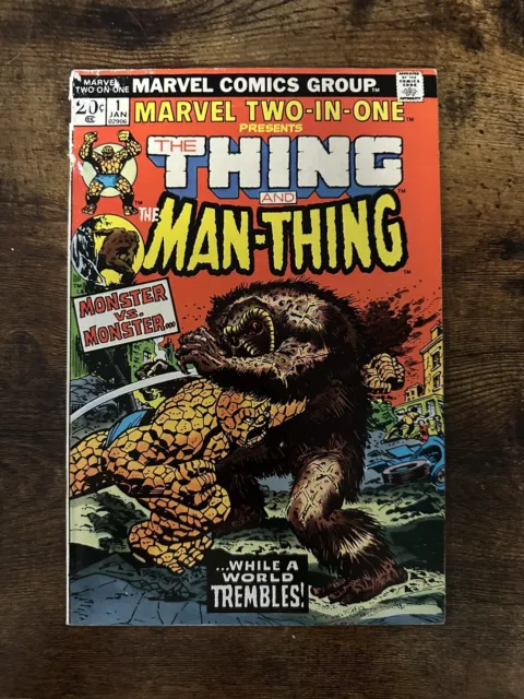 Marvel Two-In-One #1 - 1973 - The Thing VS The Man-Thing!