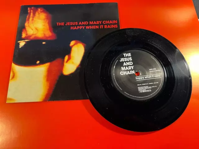 The Jesus And Mary Chain: Happy When It Rains Promo 7" 1987 NEG25 FreepostageUK