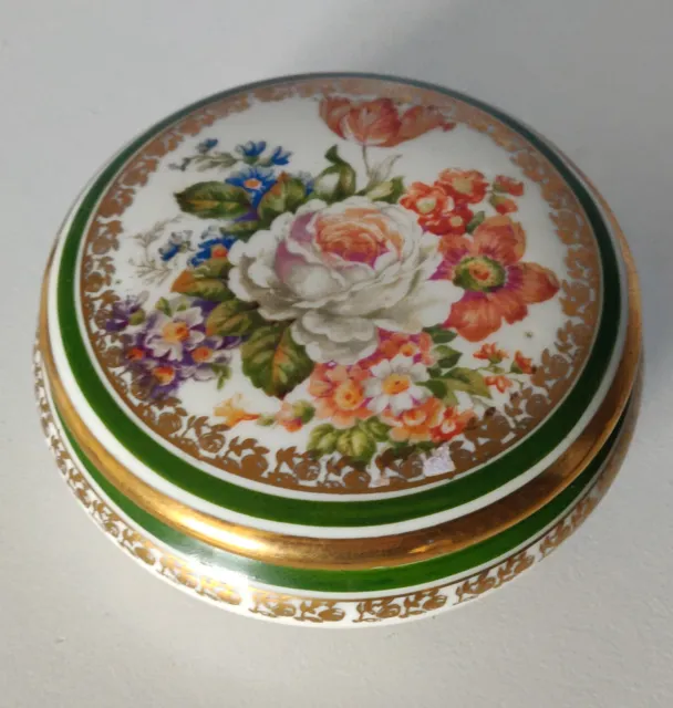Boîte à bijoux, bonbonnière en porcelaine de Limoges