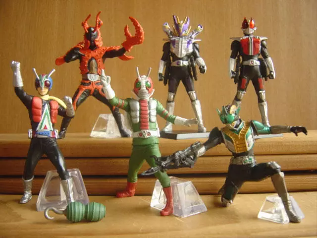 Kamen Masked Rider Mini figurine Den-O Altair Axe Sword forme Bandai Lot de...