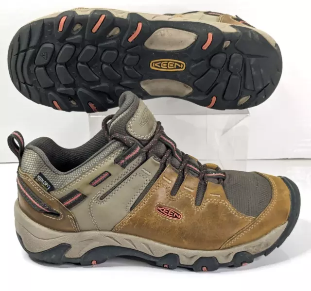 KEEN Steens Shoes Women's Size 8 Brown Waterproof Low Top Hiking Shoes 1022336