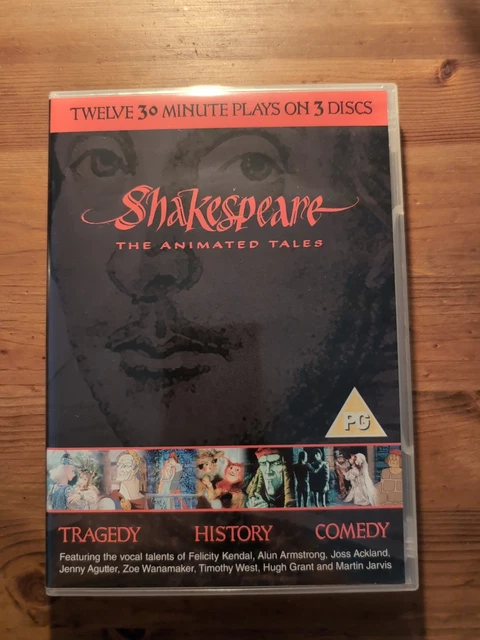 SHAKESPEARE THE ANIMATED Tales 4-Disc Dvd Box Set Vol 1-4