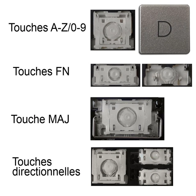 Clavier Français AZERTY Pour HP Pavilion TouchSmart 15-n229nf/n230sf/n231sf - Avec Cadre, Noir, Filaire, Neuf Sous Blister