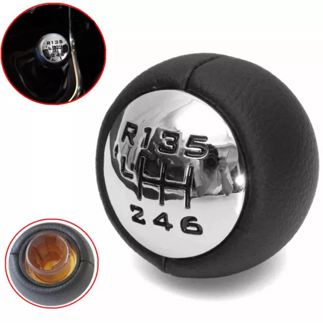 6 Speed Gear Shift Knob For Peugeot 307 308 3008 407 5008 807 Partner AU /