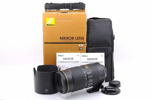 [Near Mint in Box] Nikon AF-S Nikkor 80-400mm f/4.5-5.6 G ED VR w/Hood Japan #06