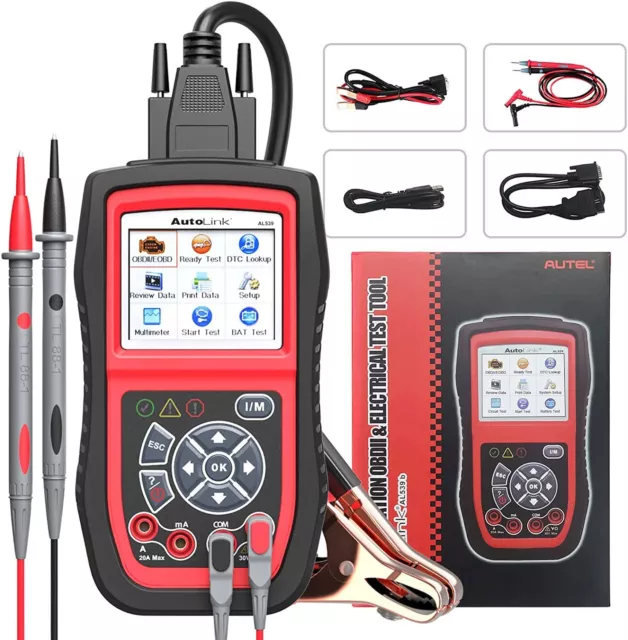 2024 Autel AL539B Dispositivo Diagnostico Professionale Veicolo OBD2 Scanner Auto Tester Batteria Auto