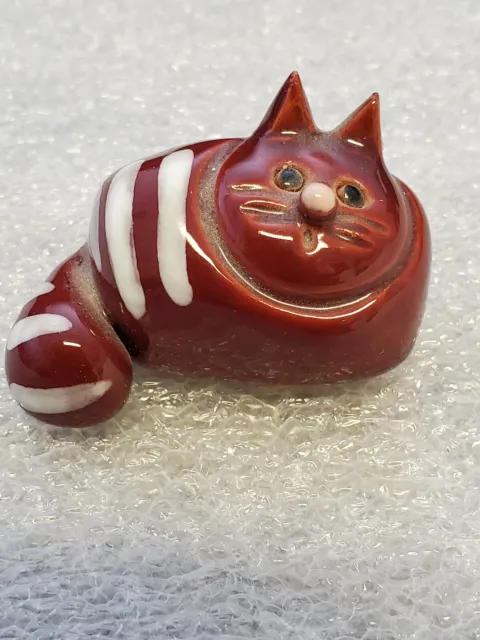 Vintage Rare Tiny Terracota Cat Figurine