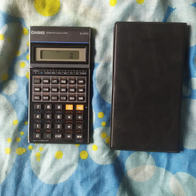 Calculadora Cientifica Casio Fx-250B Vintage Funcionando