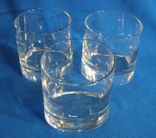 Johnnie Walker Engraved Whisky Glass Double Rocks Old Fashion Heavy Oval Base